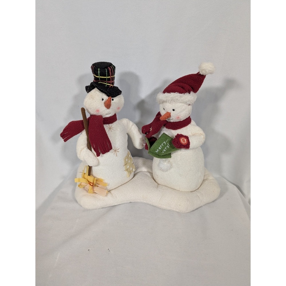 Hallmark Jingle Pals Mr. & Mrs. Snowman Singing Dancing Animated Christmas 2003